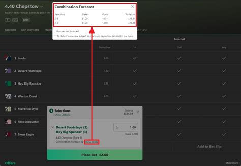 combination forecast bet365|What is a combination forecast bet and how does it .